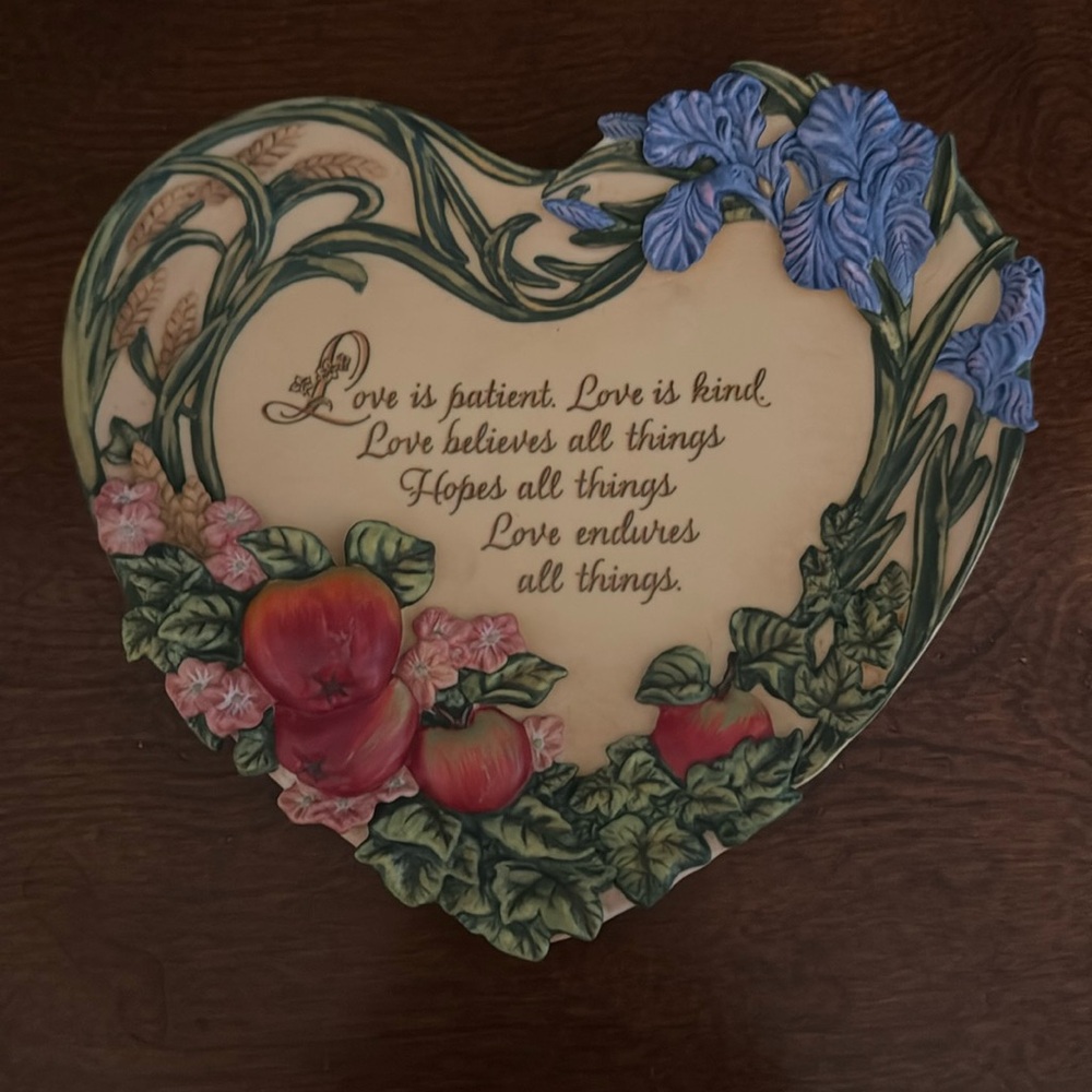 Bradford Exchange Love is Patient Live is Kind Plate 357
